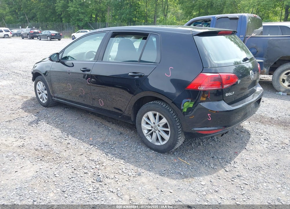 2017 VOLKSWAGEN GOLF TSI S 4-DOOR/TSI WOLFSBURG EDITION 4-DOOR VIN: 3VW117AU2HM071637