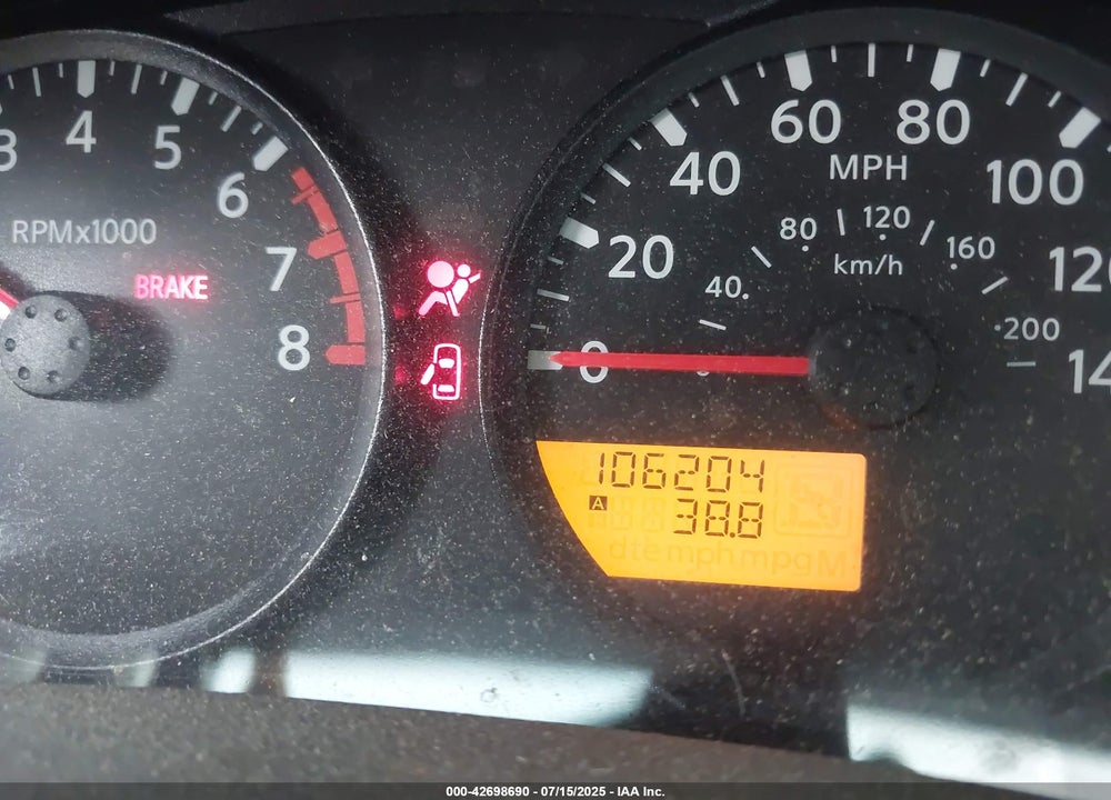 2012 NISSAN FRONTIER VIN: 1N6BD0CT2CC461882