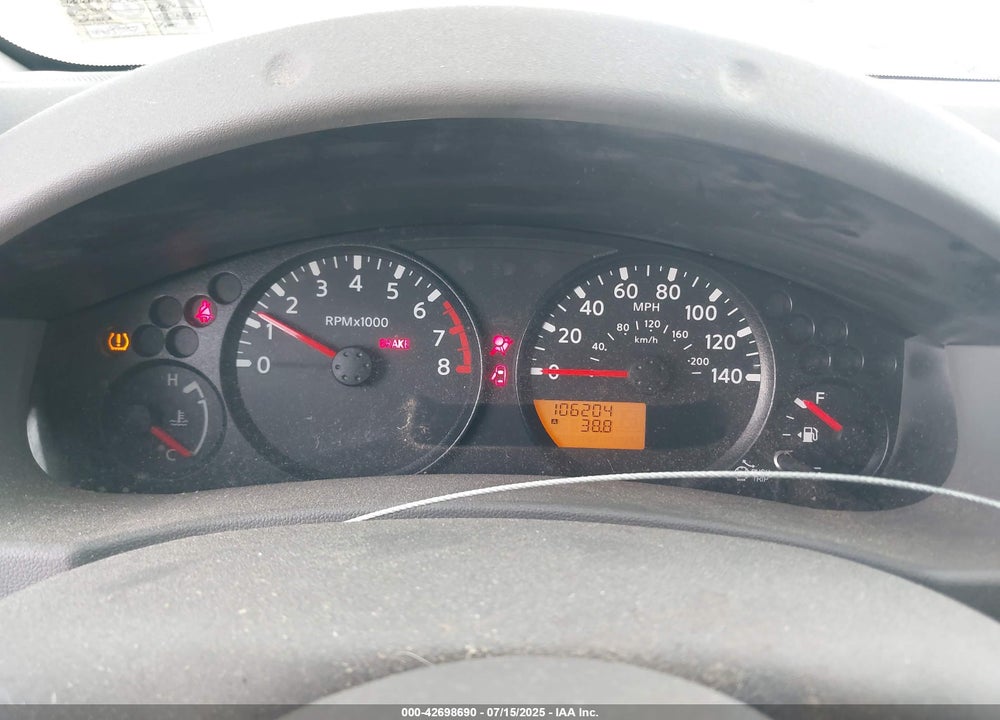 2012 NISSAN FRONTIER VIN: 1N6BD0CT2CC461882