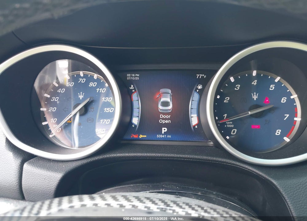 2015 MASERATI GHIBLI VIN: ZAM57RTA4F1130081