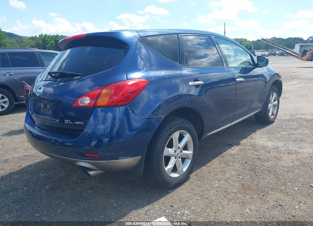 2009 NISSAN MURANO VIN: JN8AZ18W39W130362