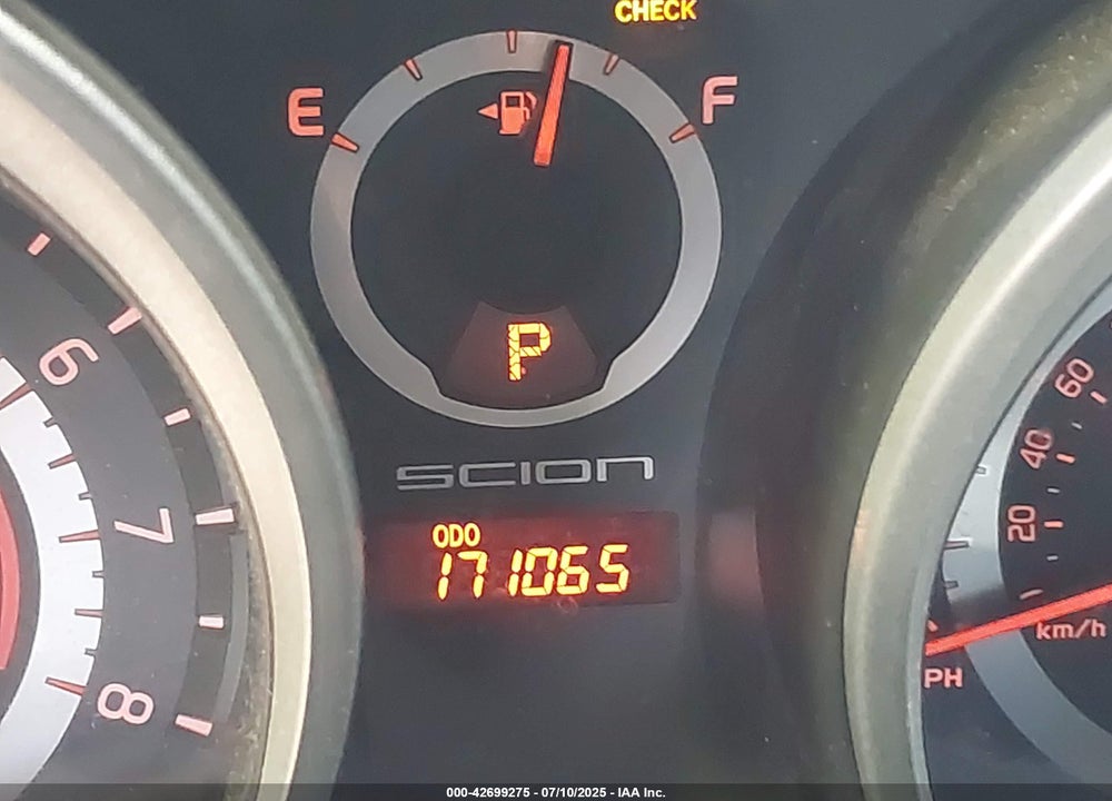 2012 SCION TC VIN: JTKJF5C70C3036016