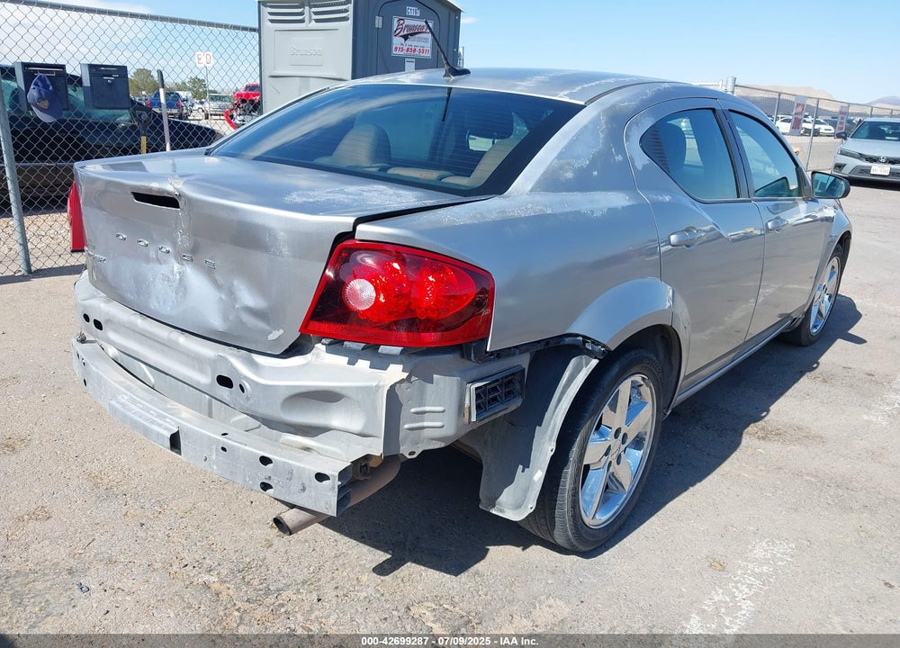 2013 DODGE AVENGER VIN: 1C3CDZAB4DN657743