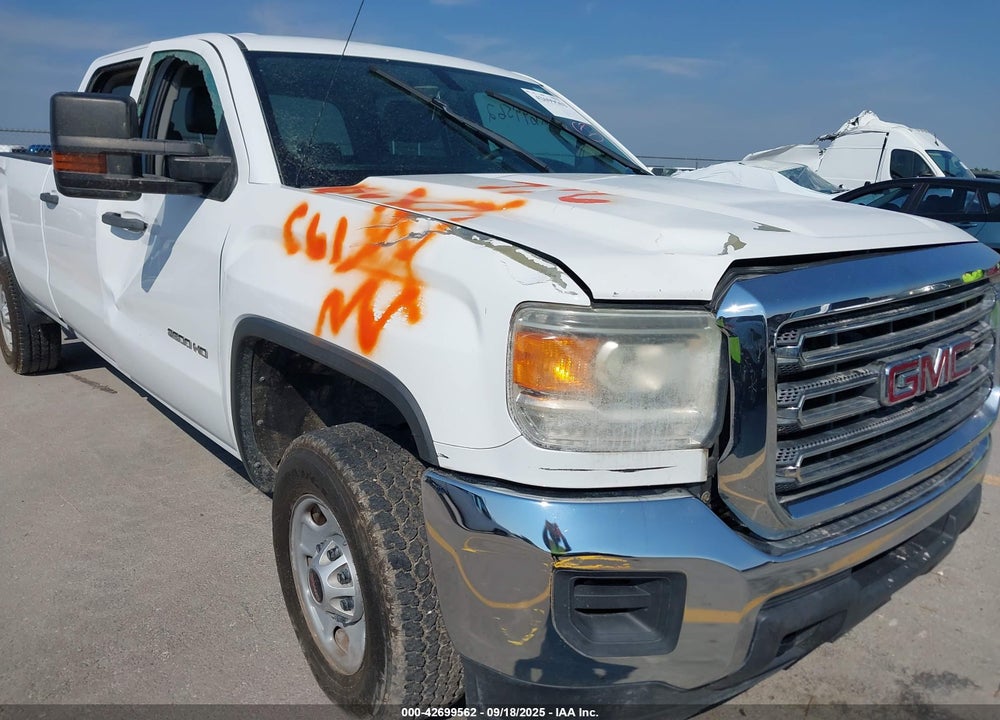 2016 GMC SIERRA 2500HD VIN: 1GT11REGXGF163208