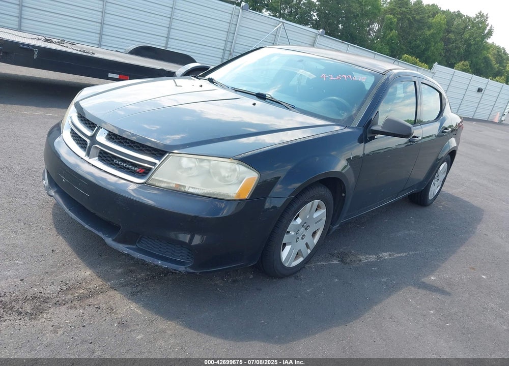 2012 DODGE AVENGER VIN: 1C3CDZAB4CN127982