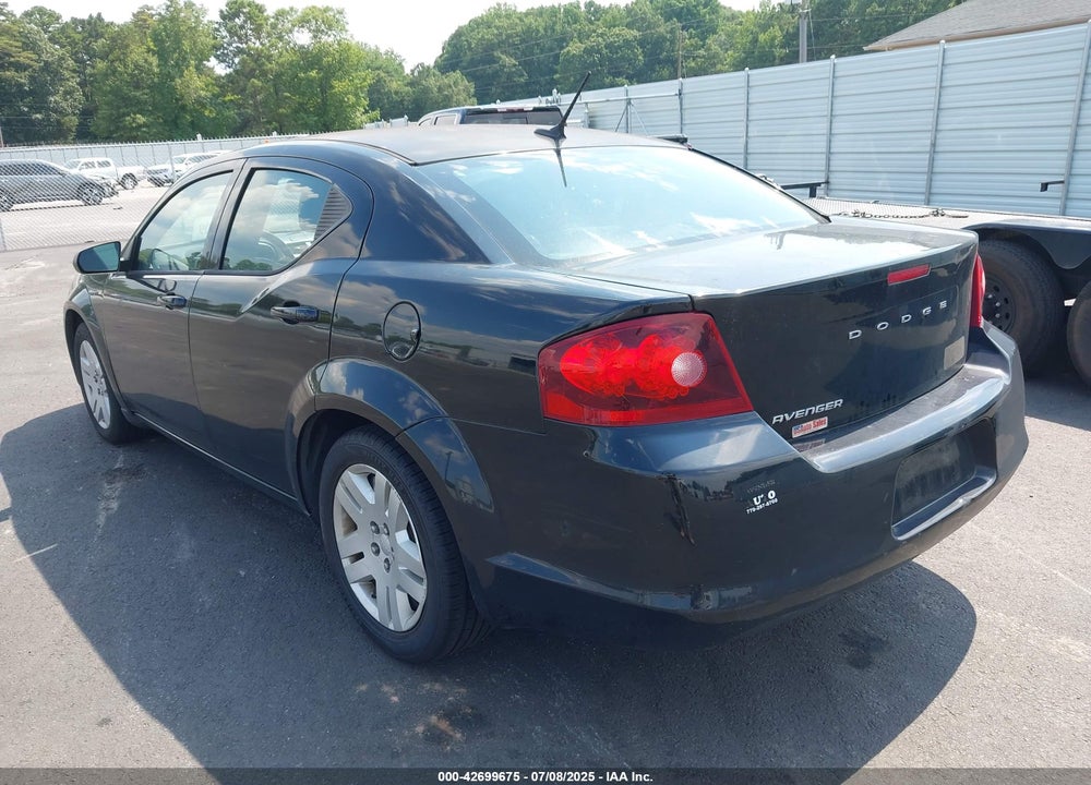 2012 DODGE AVENGER VIN: 1C3CDZAB4CN127982