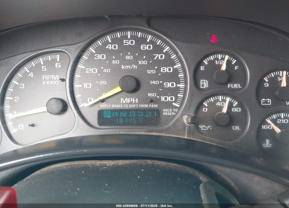 2000 CHEVROLET SILVERADO 1500 LT VIN: 1GCEK19T1YE166657