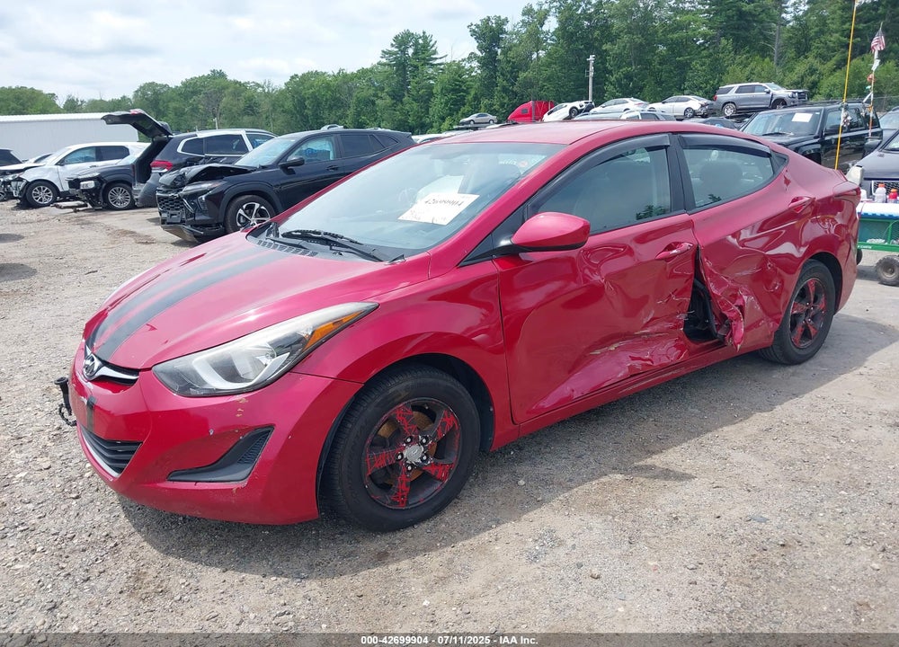 2014 HYUNDAI ELANTRA VIN: KMHDH4AE6EU182987