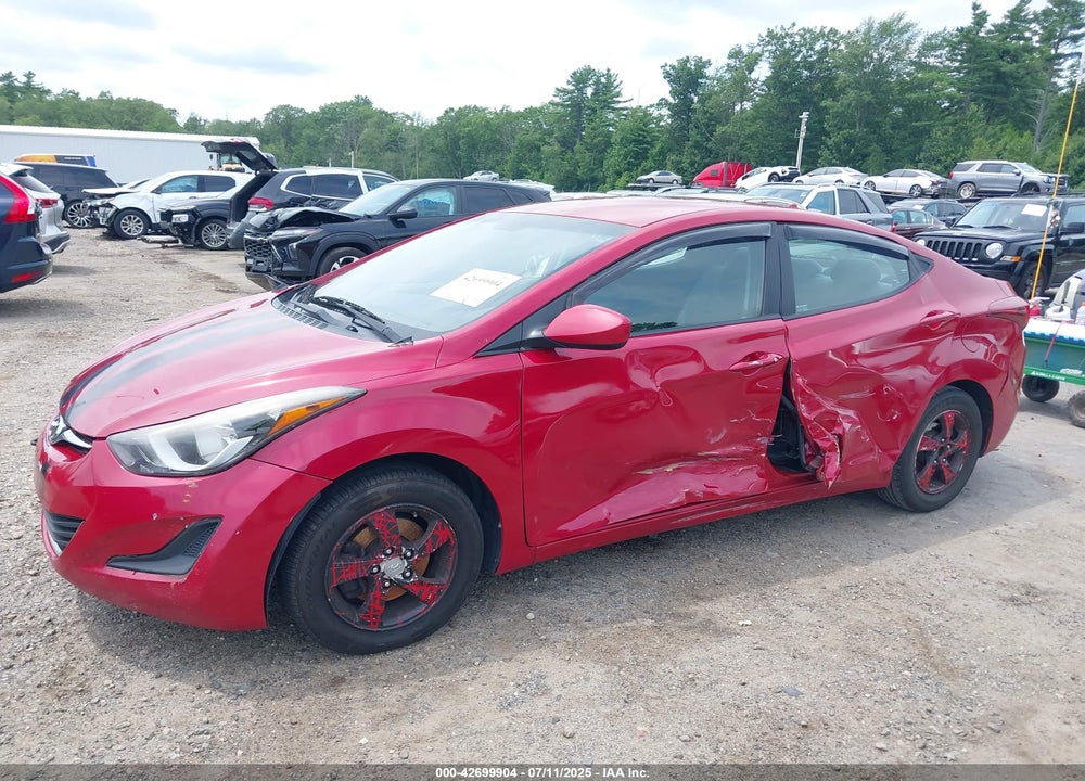 2014 HYUNDAI ELANTRA VIN: KMHDH4AE6EU182987