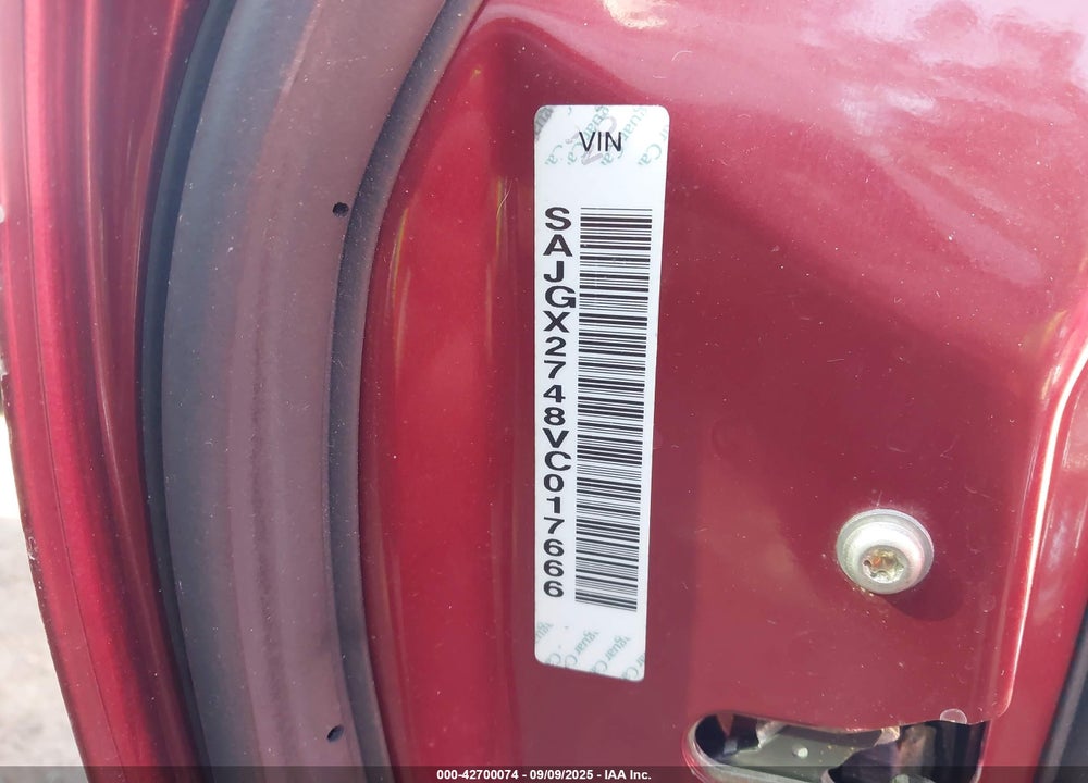 1997 JAGUAR XK8 VIN: SAJGX2748VC017666
