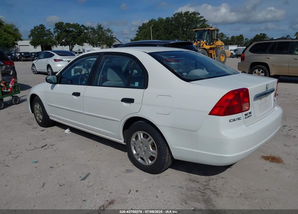 2001 HONDA CIVIC LX VIN: 1HGES165X1L059261