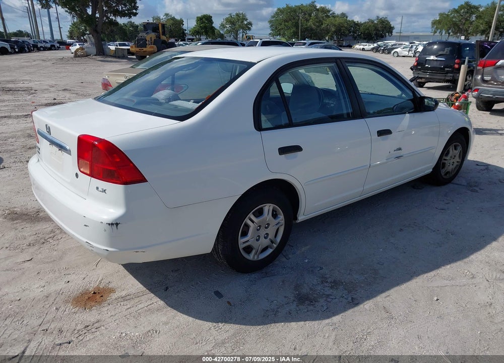 2001 HONDA CIVIC LX VIN: 1HGES165X1L059261