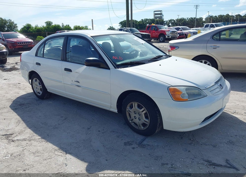 2001 HONDA CIVIC LX VIN: 1HGES165X1L059261