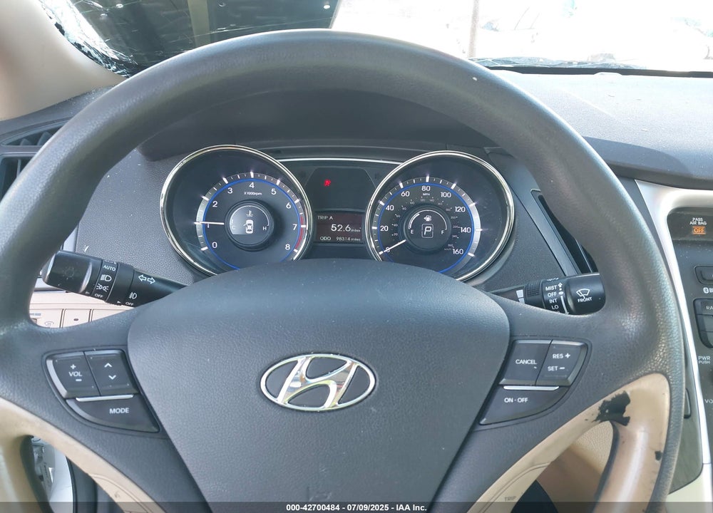 2013 HYUNDAI SONATA GLS VIN: 5NPEB4AC5DH617919