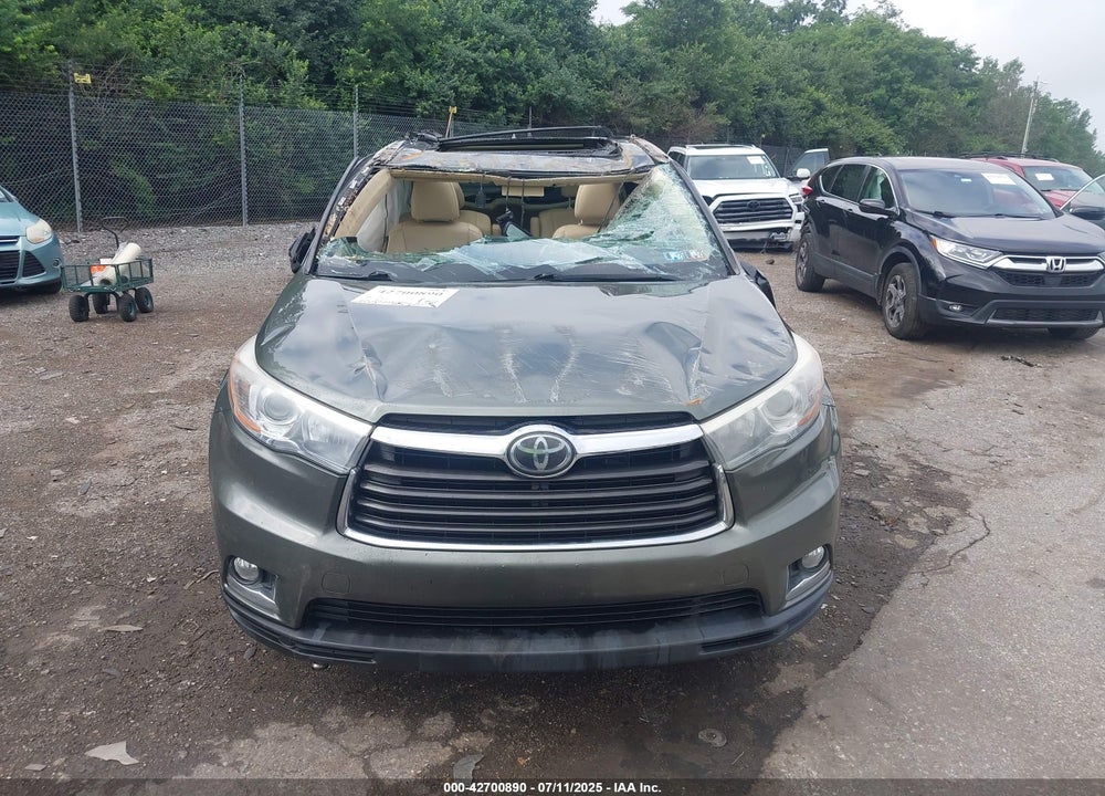 2016 TOYOTA HIGHLANDER VIN: 5TDDKRFHXGS232092