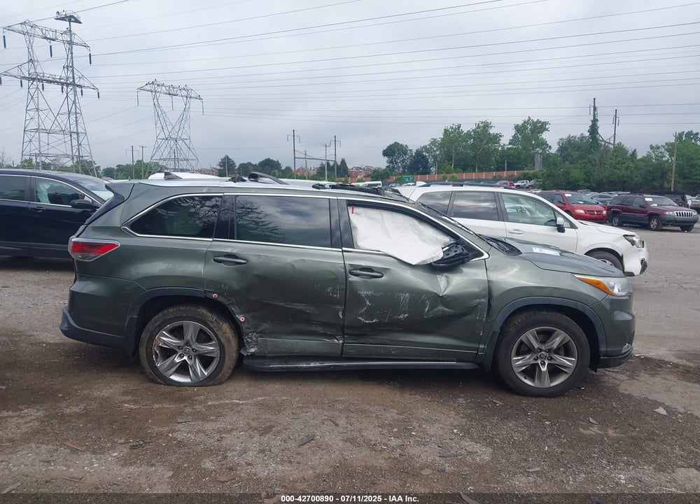 2016 TOYOTA HIGHLANDER VIN: 5TDDKRFHXGS232092