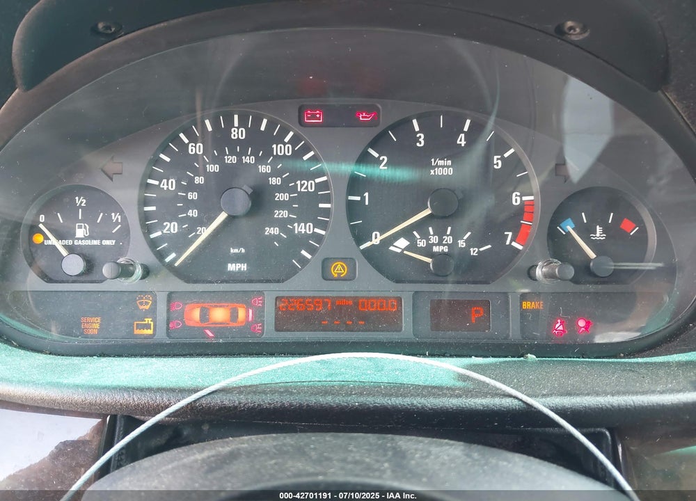 2002 BMW 325I VIN: WBAET37462NG78636