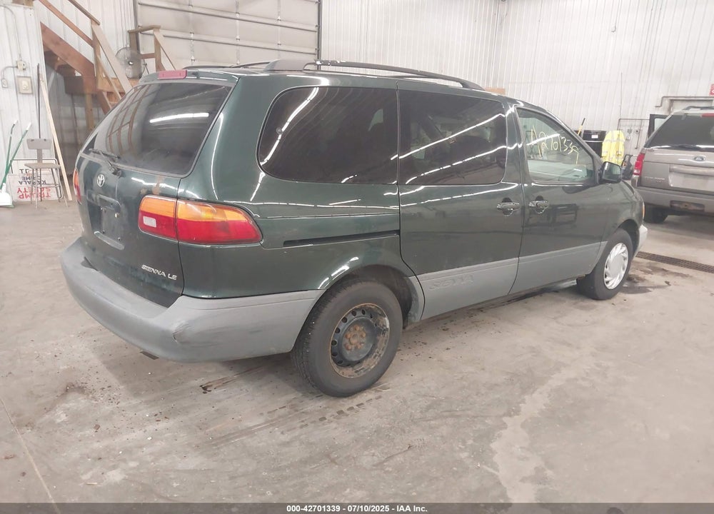2000 TOYOTA SIENNA LE VIN: 4T3ZF13C0YU249715