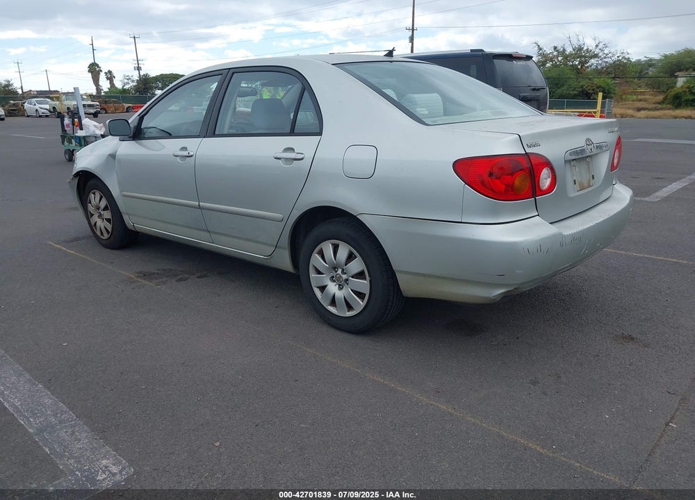 2004 TOYOTA COROLLA LE VIN: JTDBR38E042038063
