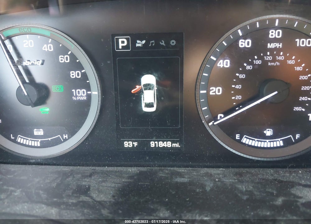 2016 HYUNDAI SONATA HYBRID VIN: KMHE24L19GA016435