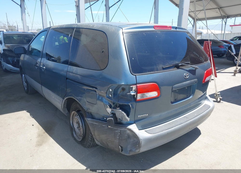 2001 TOYOTA SIENNA VIN: 4T3ZF19C51U381009