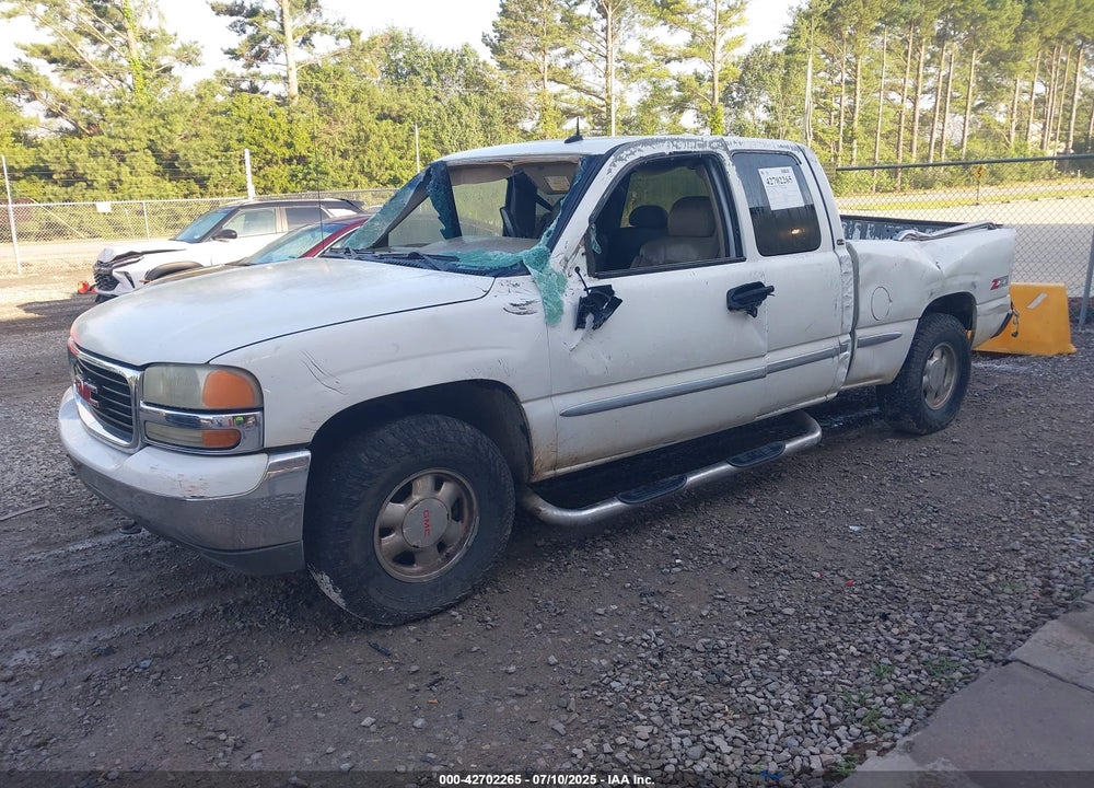 2002 GMC SIERRA 1500 VIN: 2GTEK19T621367544