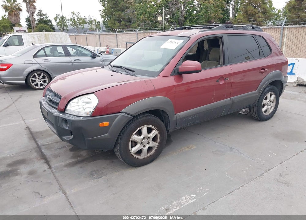 2005 HYUNDAI TUCSON GLS/LX VIN: KM8JN12D95U148445