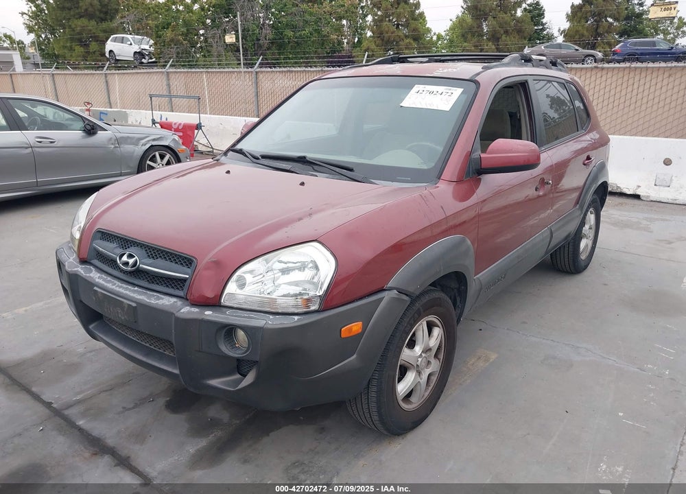 2005 HYUNDAI TUCSON GLS/LX VIN: KM8JN12D95U148445