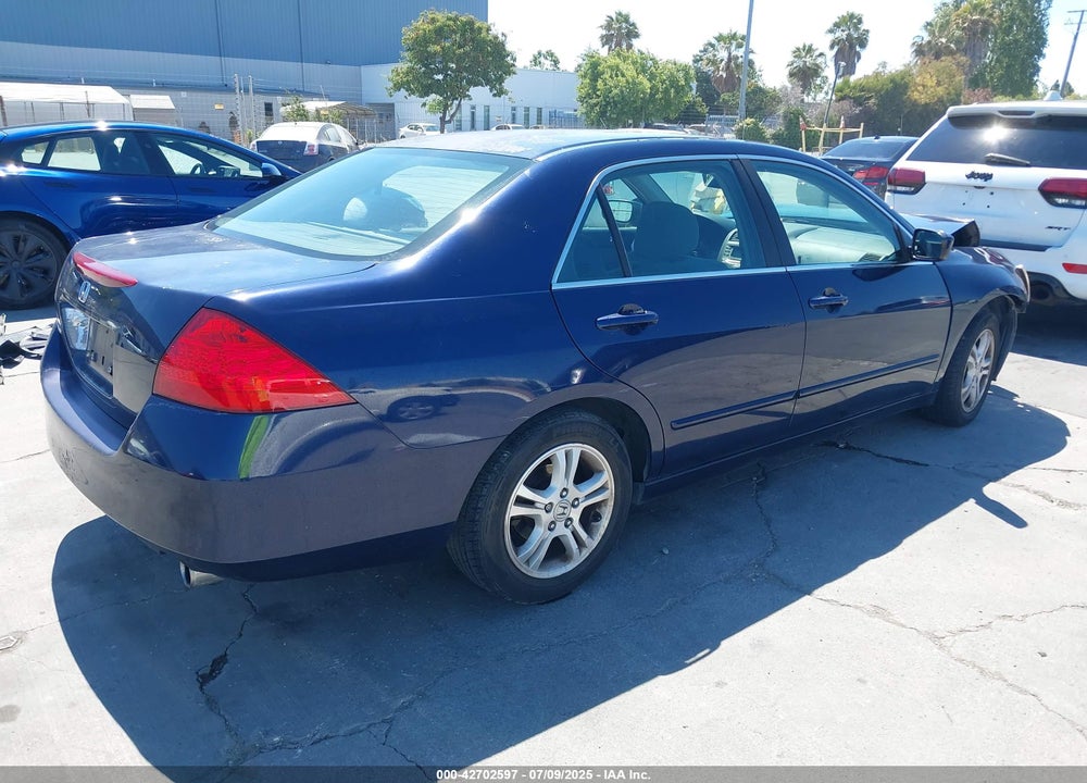 2007 HONDA ACCORD 2.4 SE VIN: 1HGCM563X7A054279