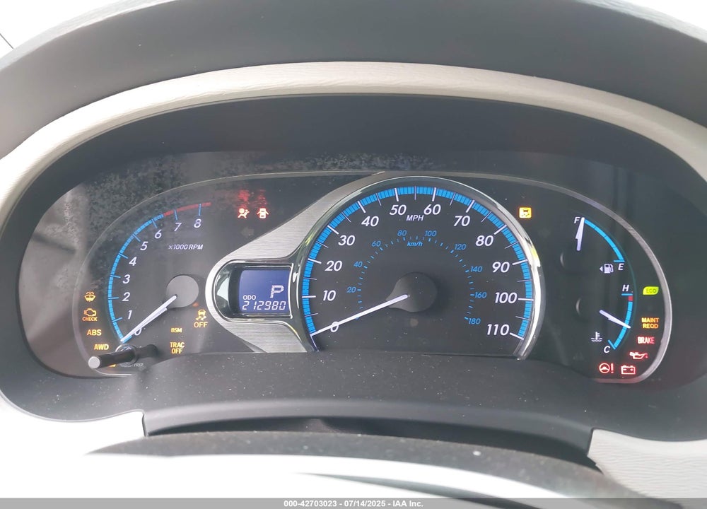 2013 TOYOTA SIENNA LIMITED 7 PASSENGER VIN: 5TDDK3DC6DS059963
