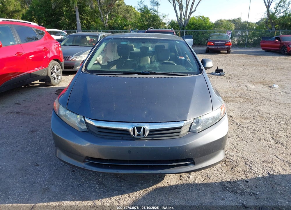 2012 HONDA CIVIC VIN: 19XFB2F51CE012558