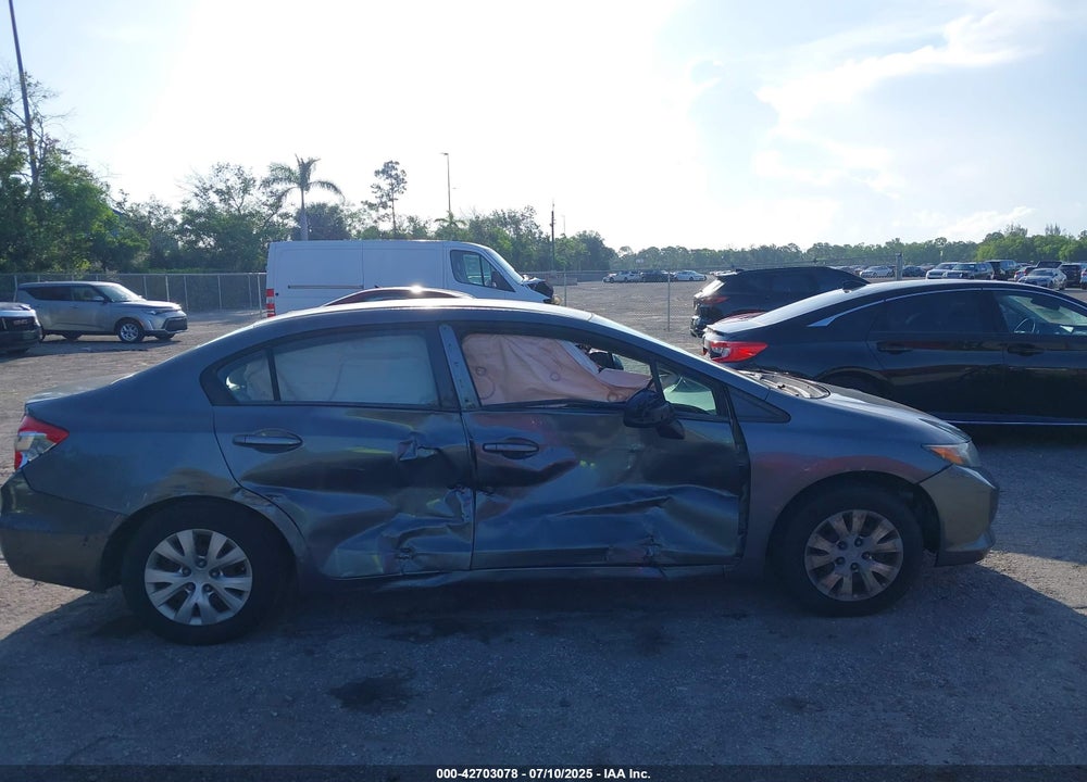 2012 HONDA CIVIC VIN: 19XFB2F51CE012558
