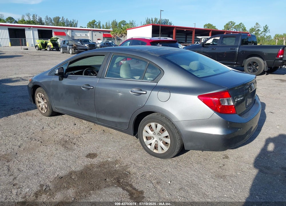 2012 HONDA CIVIC VIN: 19XFB2F51CE012558
