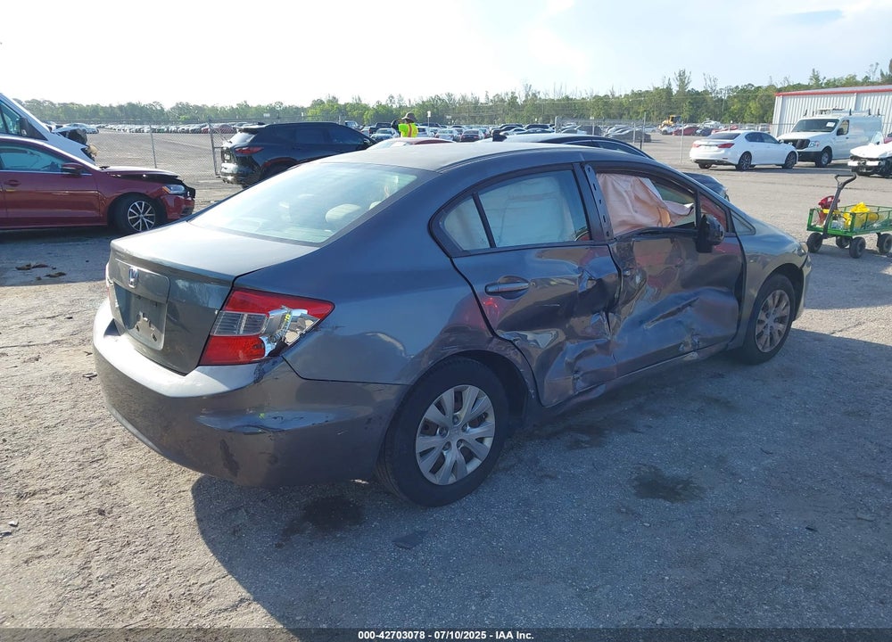 2012 HONDA CIVIC VIN: 19XFB2F51CE012558