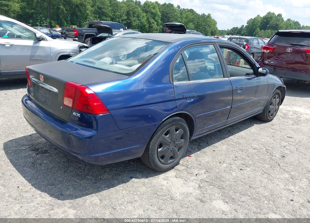 2001 HONDA CIVIC EX VIN: 2HGES26711H617938