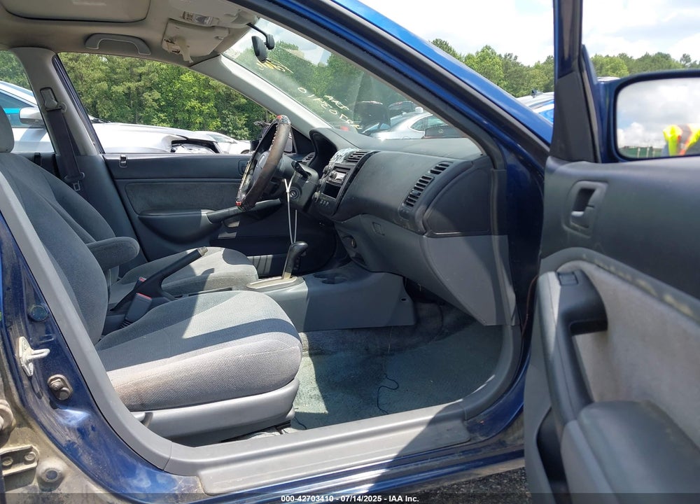 2001 HONDA CIVIC EX VIN: 2HGES26711H617938