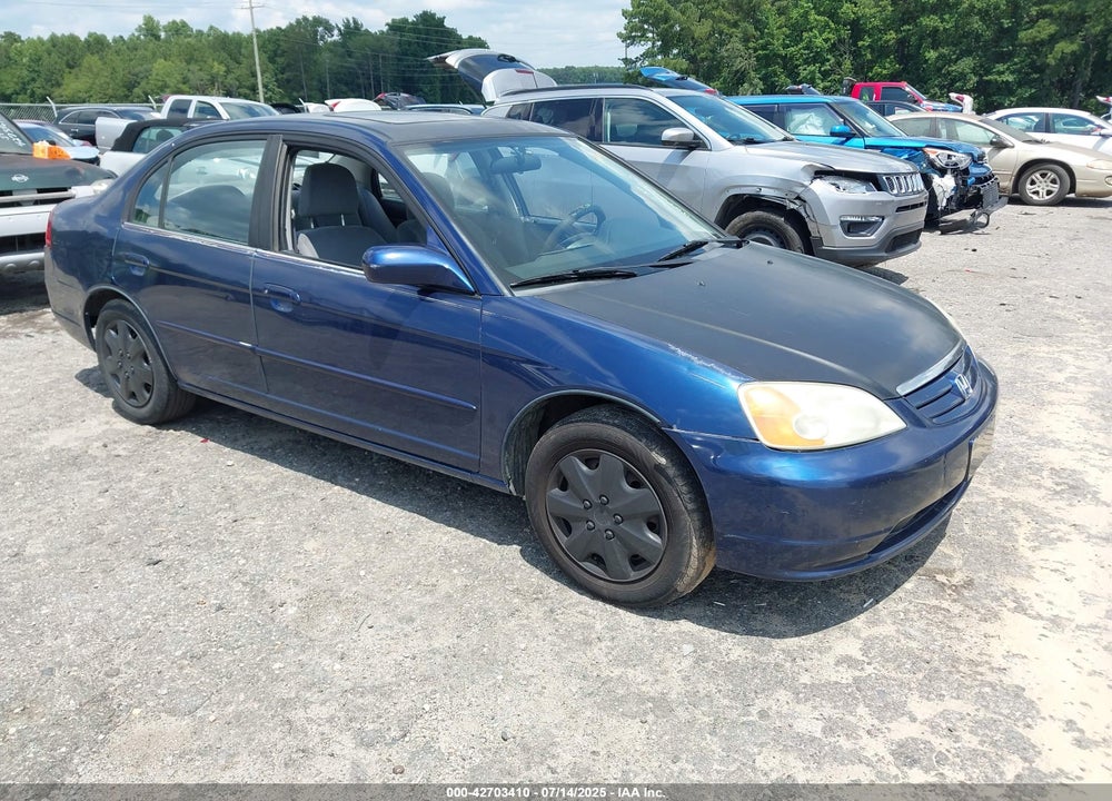 2001 HONDA CIVIC EX VIN: 2HGES26711H617938