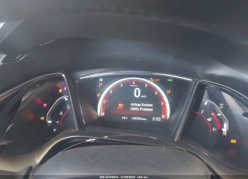 2018 HONDA CIVIC VIN: SHHFK7H93JU420143