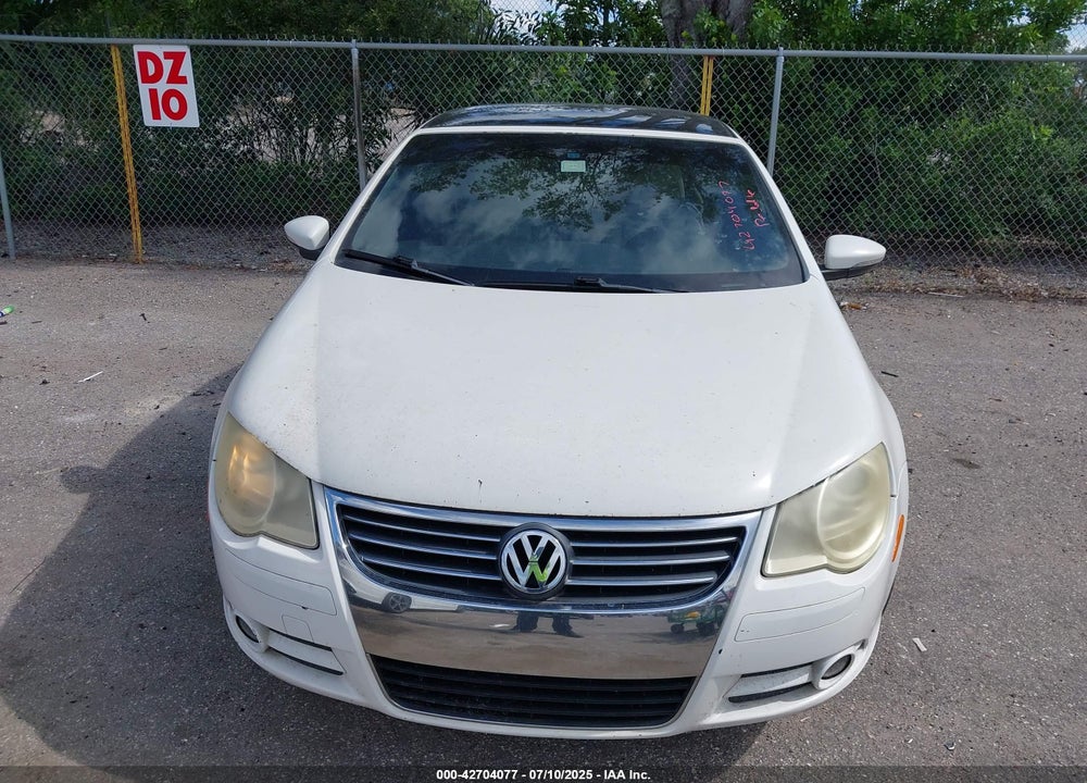 2010 VOLKSWAGEN EOS VIN: WVWFA7AHXAV012665