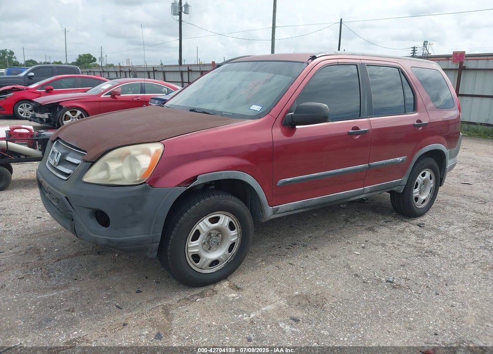 2005 HONDA CR-V LX VIN: JHLRD68595C020092