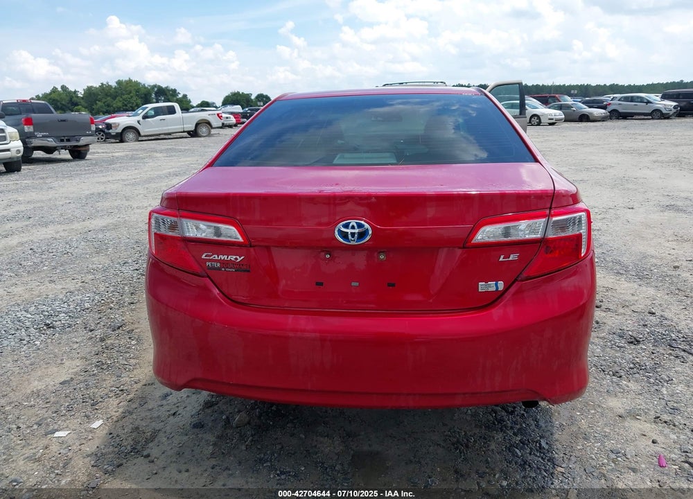 2014 TOYOTA CAMRY HYBRID VIN: 4T1BD1FK0EU109467