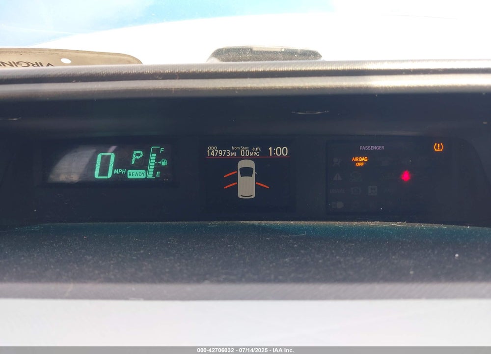 2012 TOYOTA PRIUS C VIN: JTDKDTB31C1022643