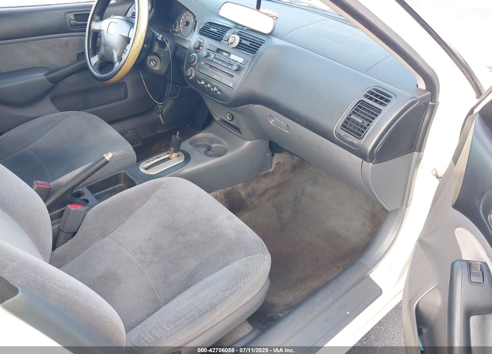 2001 HONDA CIVIC LX VIN: 2HGES16501H613792