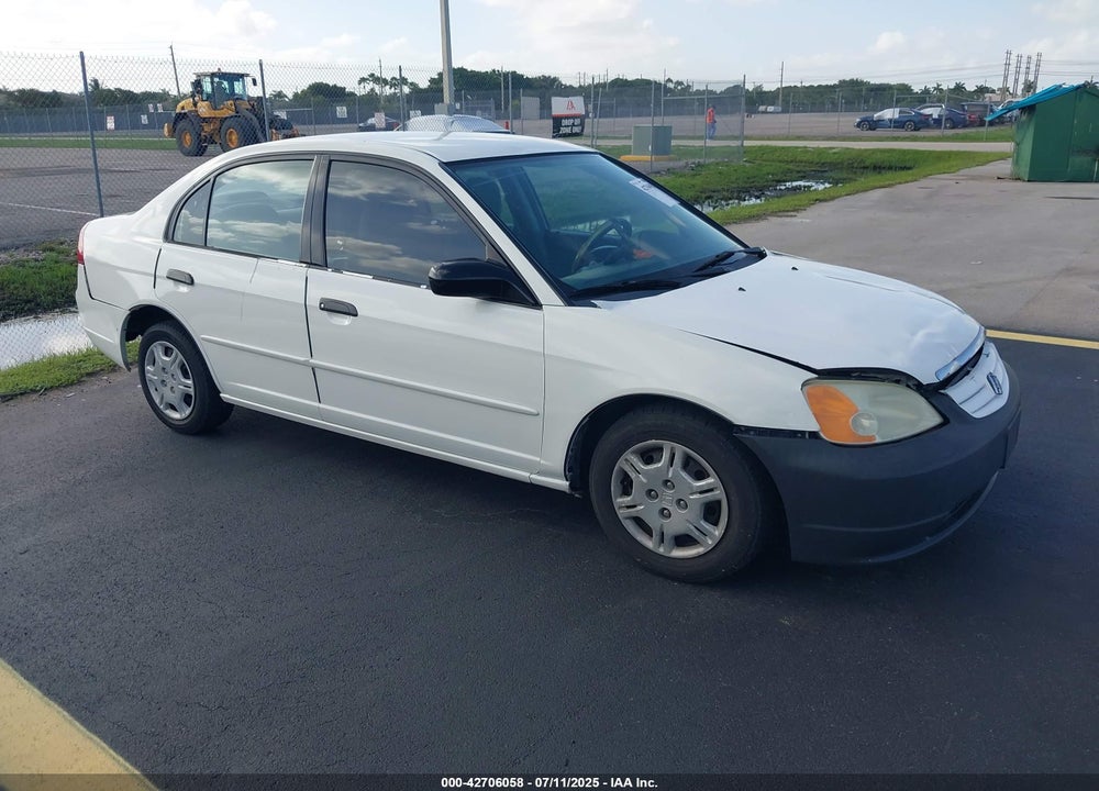 2001 HONDA CIVIC LX VIN: 2HGES16501H613792
