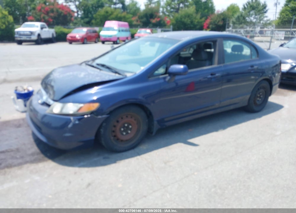 2008 HONDA CIVIC LX VIN: 1HGFA16598L067501