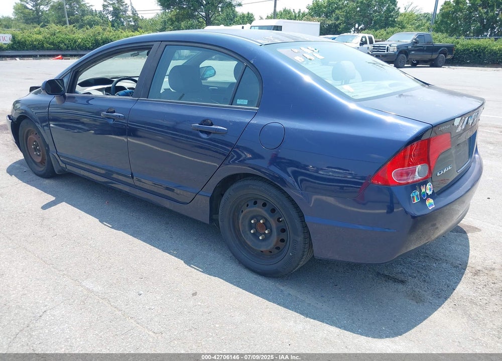 2008 HONDA CIVIC LX VIN: 1HGFA16598L067501