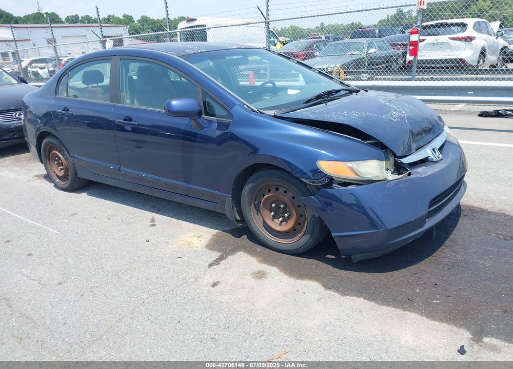 2008 HONDA CIVIC LX VIN: 1HGFA16598L067501
