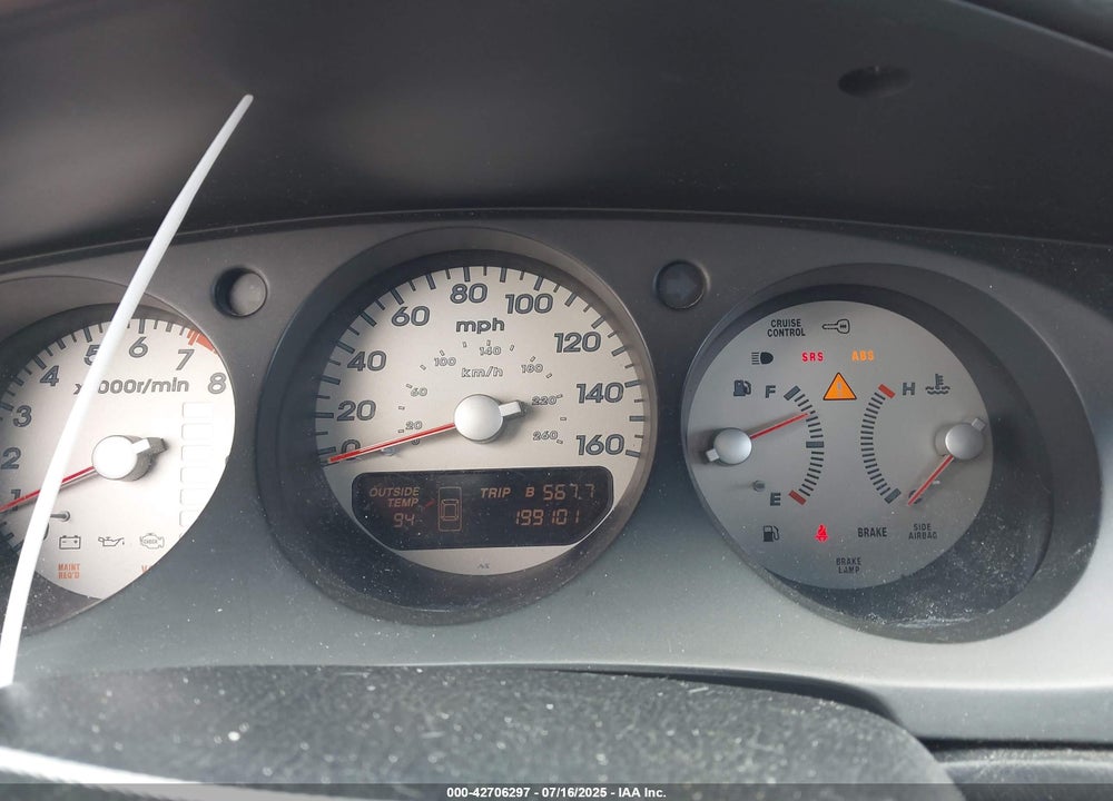2001 ACURA CL 3.2 TYPE S VIN: 19UYA42641A023304