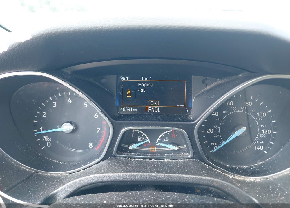 2015 FORD FOCUS VIN: 1FADP3F21FL259942