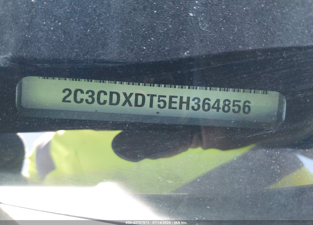 2014 DODGE CHARGER VIN: 2C3CDXDT5EH364856